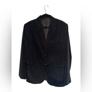 Banana Republic Corduroy Blazer Black Size 42R Preppy Ivy League Retrocore Style
